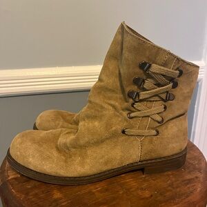 Nine West Tan Suede Ankle Boots